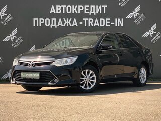 2016 Toyota Camry VII (XV50) Рестайлинг, чёрный, 1765000 рублей, вид 3