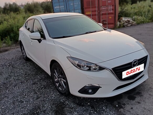 2014 Mazda 3 III (BM), белый, 1370000 рублей - вид 1