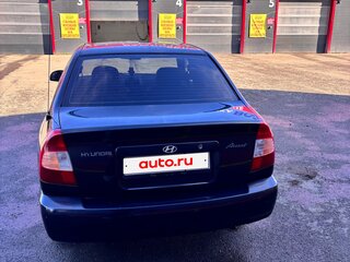 2008 Hyundai Accent ТагАЗ II, чёрный, 320000 рублей, вид 4