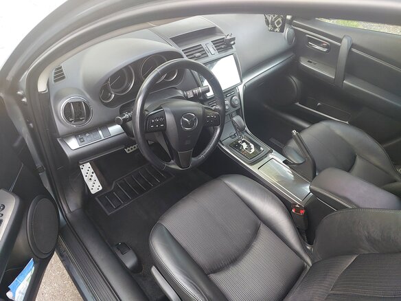 2012 Mazda 6 II (GH) Рестайлинг, серый, 1300000 рублей - вид 6
