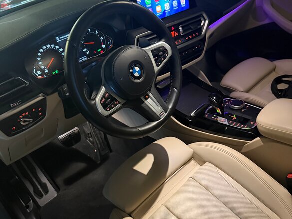 2021 BMW X4 20d II (G02) Рестайлинг, серый - вид 4