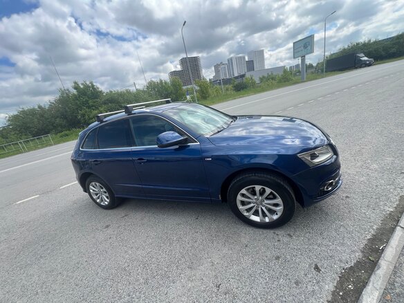 2014 Audi Q5 I (8R) Рестайлинг, синий, 1750000 рублей - вид 1