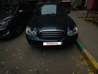2006 Hyundai Sonata ТагАЗ IV (EF) Рестайлинг, синий, 350000 рублей, вид 2
