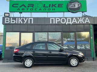 2014 Lada (ВАЗ) Granta I, чёрный, 399000 рублей, вид 4