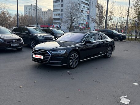 2018 Audi A8 55 TFSI IV (D5), чёрный, 3500000 рублей, вид 2