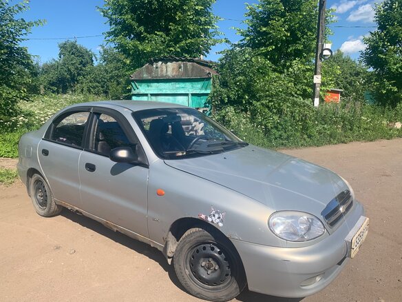 2008 Chevrolet Lanos I, серебристый, 150000 рублей