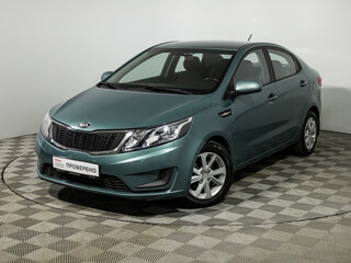 2014 Kia Rio III, зелёный, 849585 рублей, вид 1