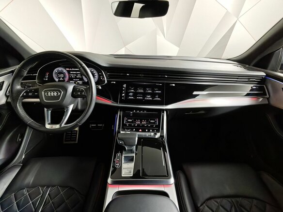 2019 Audi Q8 45 TDI I (4M), синий, 5509000 рублей - вид 13