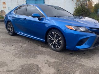 2019 Toyota Camry US Market VIII (XV70), синий, 1870000 рублей, вид 2