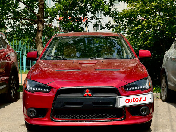 2008 Mitsubishi Lancer X, красный, 599999 рублей - вид 4
