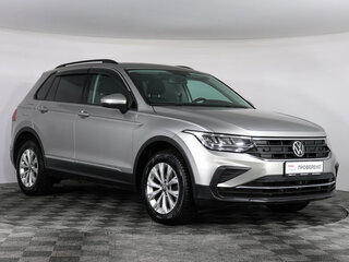2021 Volkswagen Tiguan II Рестайлинг, серебристый, 2350000 рублей, вид 3