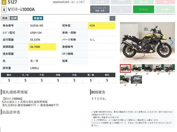 2017 Suzuki V-Strom 1000, жёлтый, 799000 рублей - вид 10