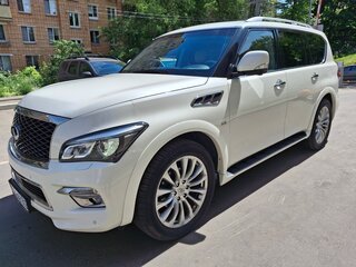 2015 Infiniti QX80 I Рестайлинг, белый, 3300000 рублей, вид 3