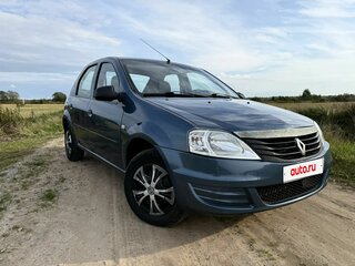 2013 Renault Logan I Рестайлинг, синий, 349000 рублей, вид 2