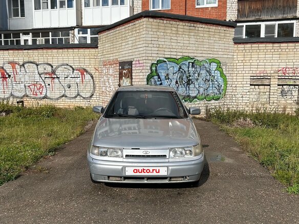 2007 Lada (ВАЗ) 2110, серебристый, 98000 рублей