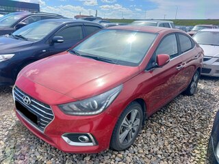 2018 Hyundai Solaris II, красный, 940000 рублей, вид 1