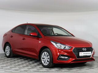 2017 Hyundai Solaris II, красный, 1149000 рублей, вид 3