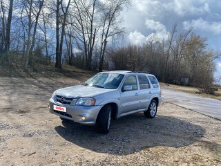 2004 Mazda Tribute I Рестайлинг, серебристый, 620000 рублей, вид 1