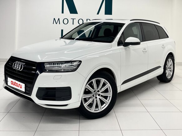 2018 Audi Q7 II (4M), белый, 4680000 рублей