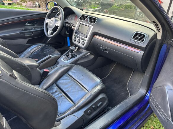 2007 Volkswagen Eos I, синий, 1100000 рублей - вид 13