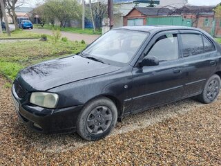 2008 Hyundai Accent ТагАЗ II, чёрный, 530000 рублей, вид 1