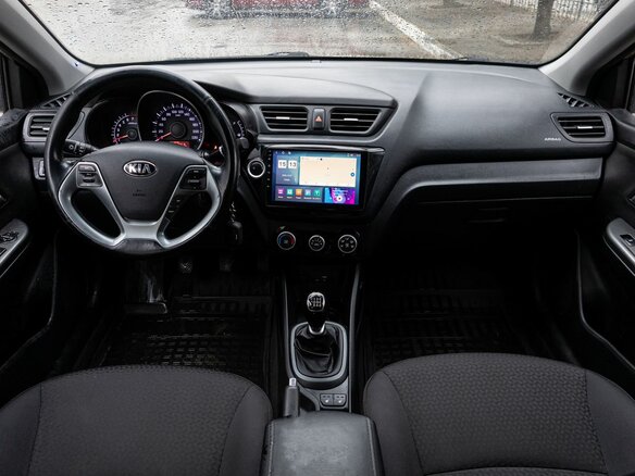 2015 Kia Rio III Рестайлинг, бежевый - вид 16