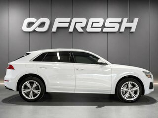 2019 Audi Q8 55 TFSI I (4M), белый, 4250000 рублей, вид 5