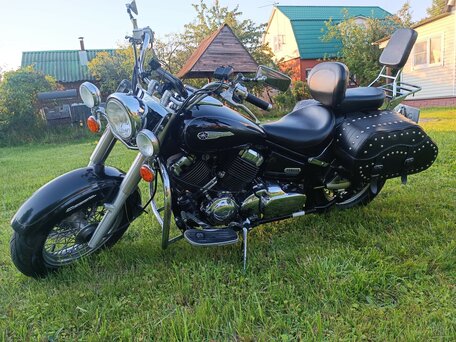 2006 Yamaha XVS650 Drag Star, чёрный, 440000 рублей, вид 2