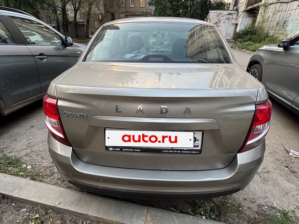 2021 Lada (ВАЗ) Granta I Рестайлинг, серый, 605000 рублей - вид 2