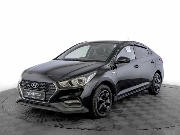2017 Hyundai Solaris II, чёрный