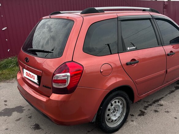 2013 Lada (ВАЗ) Kalina II, оранжевый, 450000 рублей - вид 4