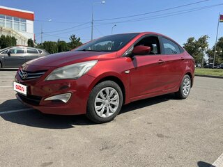 2016 Hyundai Solaris I Рестайлинг, красный, 530000 рублей, вид 2