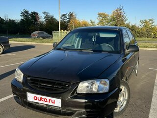 2007 Hyundai Accent ТагАЗ II, чёрный, 230000 рублей, вид 1