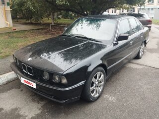 1991 BMW 5 серии 520i III (E34), чёрный, 350000 рублей, вид 1