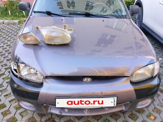 1998 Hyundai Accent I, фиолетовый, 105000 рублей, вид 1