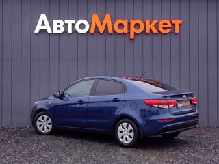 2015 Kia Rio III Рестайлинг, синий, 859000 рублей, вид 4