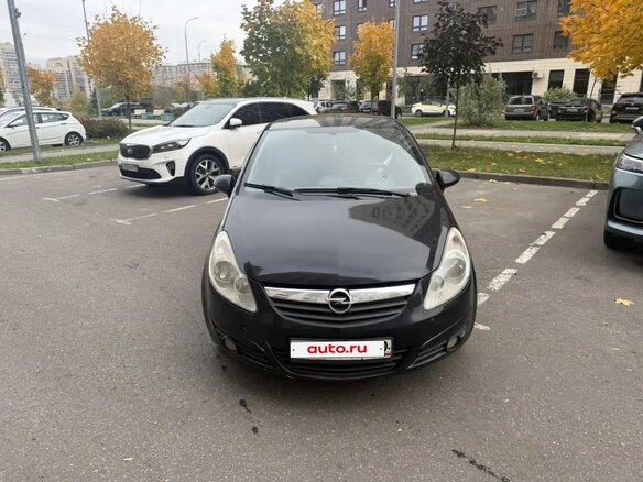 2008 Opel Corsa D, чёрный, 390000 рублей