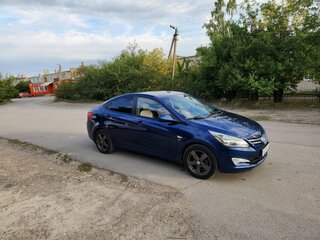 2015 Hyundai Solaris I Рестайлинг, синий, 1150000 рублей, вид 4