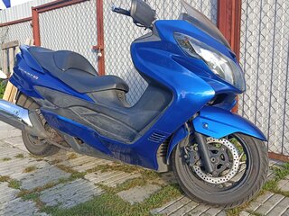 2009 Suzuki Burgman (SkyWave) 400, синий, 320000 рублей, вид 2