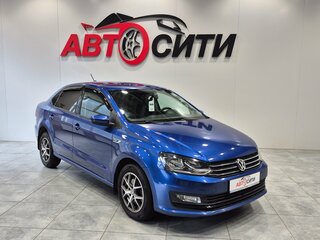 2020 Volkswagen Polo V Рестайлинг, синий, 1364000 рублей, вид 1