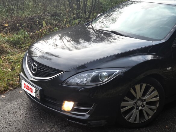 2008 Mazda 6 II (GH), чёрный, 670000 рублей - вид 1