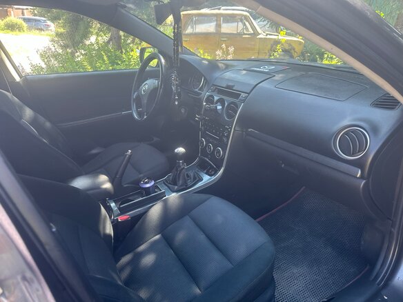 2006 Mazda 6 I (GG) Рестайлинг, серый, 400000 рублей - вид 8