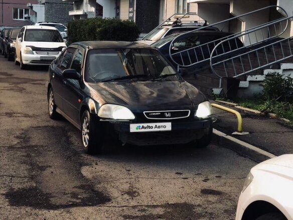 1997 Honda Civic Ferio II, синий, 210000 рублей - вид 6