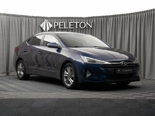 2019 Hyundai Elantra VI (AD), синий, 1745000 рублей, вид 2