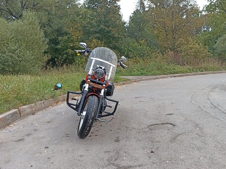 2008 Harley-Davidson Street Bob, оранжевый, 700000 рублей, вид 4