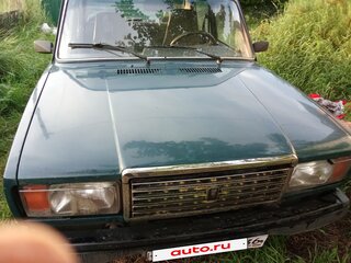 2005 Lada (ВАЗ) 2107, зелёный, 100000 рублей, вид 2
