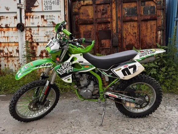 2007 Kawasaki KLX 250, зелёный, 250000 рублей - вид 2