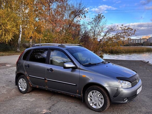 2010 Lada (ВАЗ) Kalina I, серый, 155000 рублей - вид 2