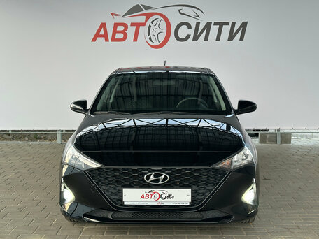 2021 Hyundai Solaris II Рестайлинг, чёрный, 1472000 рублей, вид 2
