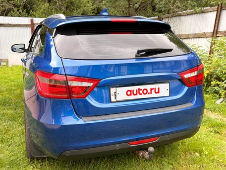 2021 Lada (ВАЗ) Vesta SW I, синий, 1300000 рублей, вид 4